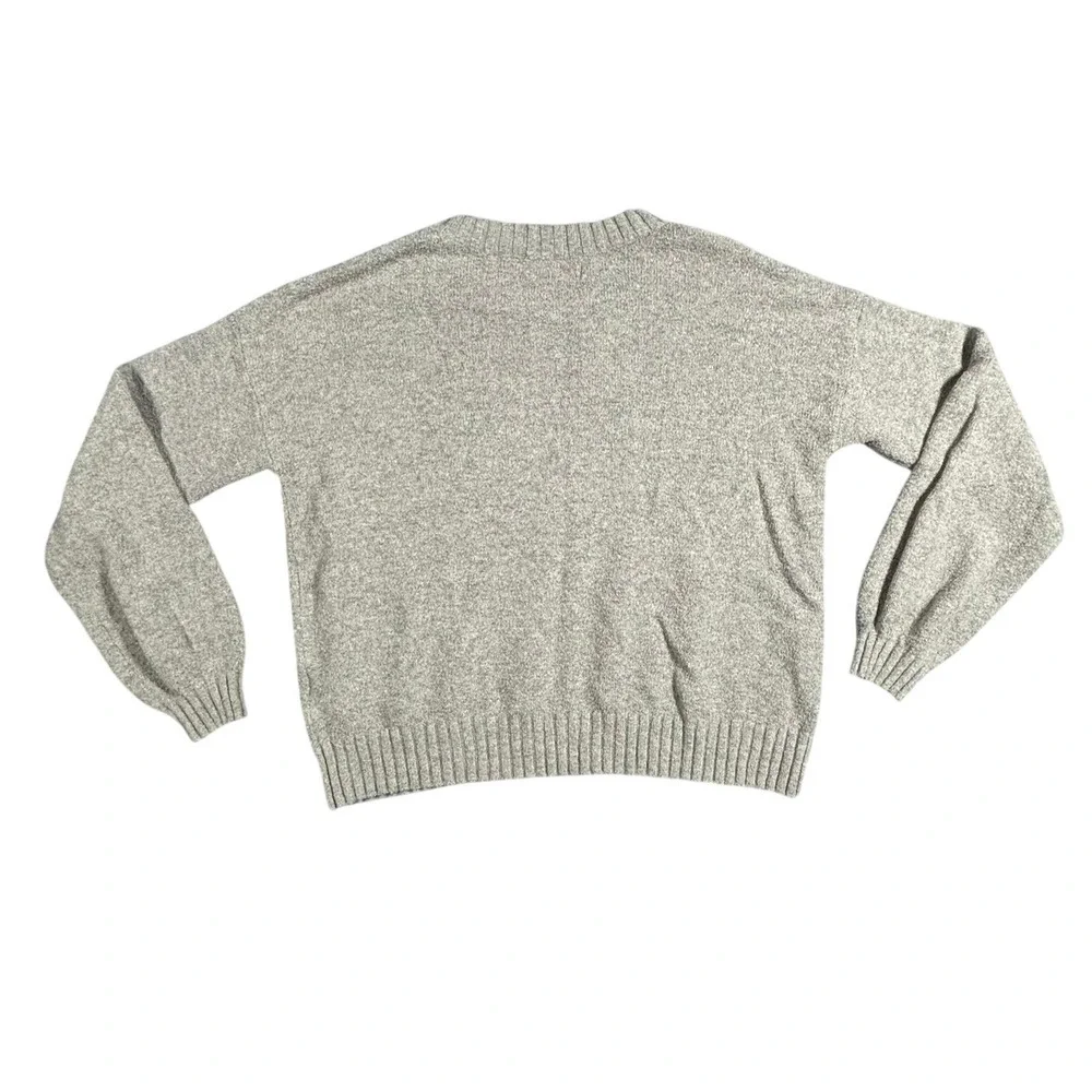 Hollister‎ Heather Grey Crew Neck Long Sleeve Sweater Size S
